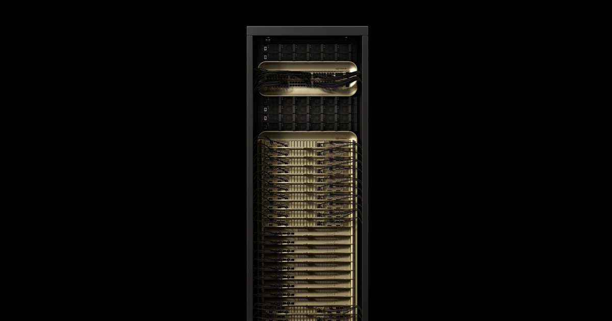 NVIDIA GB200 NVL72, an official NVIDIA product photo