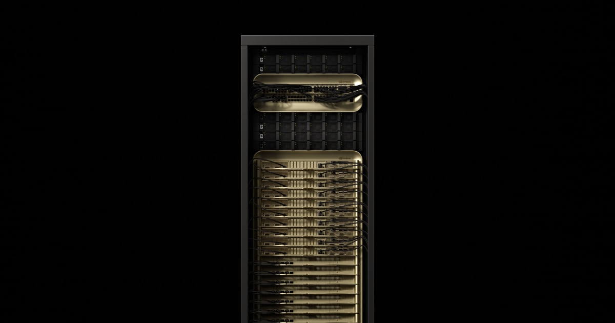 NVIDIA GB300 NVL72, an official NVIDIA product photo