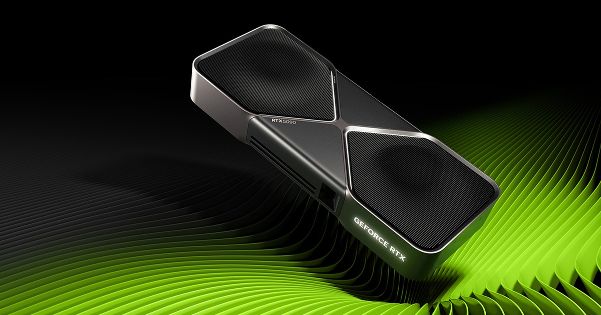 GeForce RTX 5090, an official NVIDIA product photo